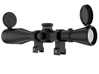 Riflescope 3D model