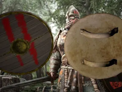 SHIELD man holding in woods Free 3D model