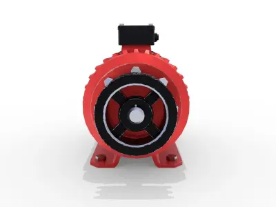 Electric Motor 6 Low-poly 3D model