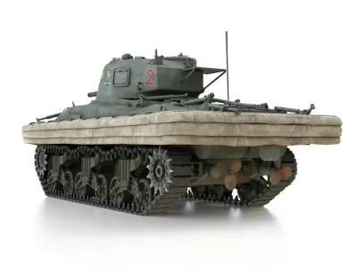 M4A1 Sherman - Duplex Drive - Alouise 3D model