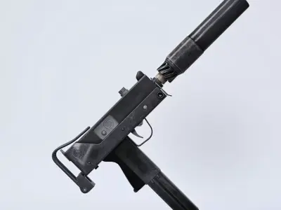 MAC10 SMG Submachine Gun for G8 3D model