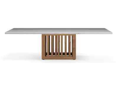 Rectangular coffee table with Code marble top Free 3D model