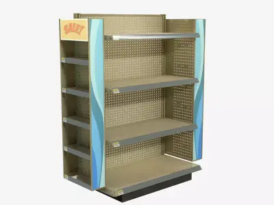 Retail End Stand Low-poly 3D model