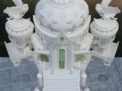 Beautiful Palace 3d Design 3D model