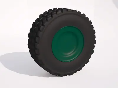 The wheel of the truck 3D model