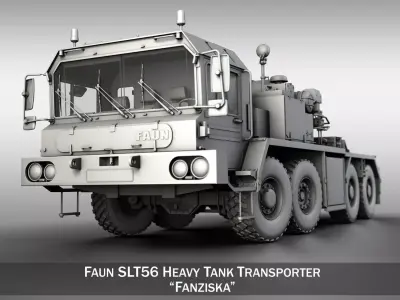Faun STL-56 Tractor 3D model