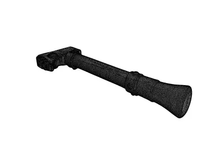 Stylized Utility Axe 3D Model Low-poly 3D model