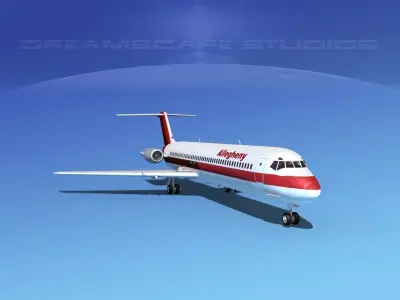 Douglas DC-9-50 Allegheny 3D model