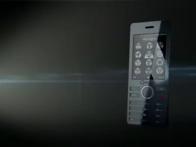 Sirocco Phone 3D Animation - 26s V-Ray Render 3D model