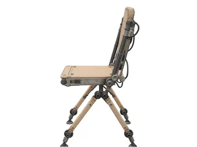 Scifi Folding Chair 01 3D model