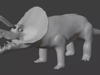 Triceratops game-ready Low-poly 3D model