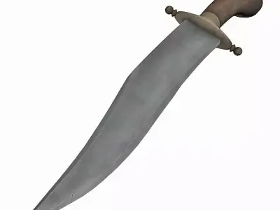 Bowie knife 3D model