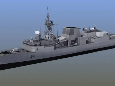 Halifax Class Frigate 3D model