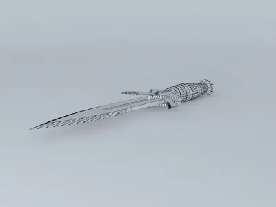 Phoenix Klingon Knife Free 3D model