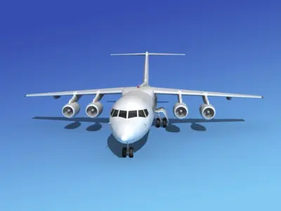 BAe 146-300 Unmarked 2 3D model
