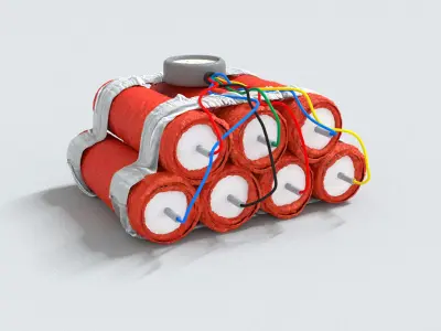 laos Game Bomb Low-poly 3D model