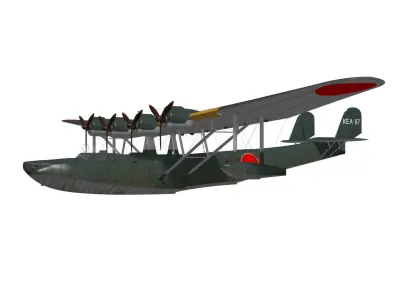 Kawanishi H6K5 Mavis Type23 3D model