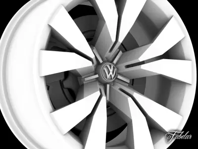 Volkswagen Crossblue rim 3D model