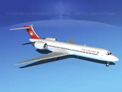 Boeing 717-200 Air Canada 1 3D model