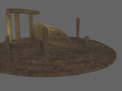 Antic Temple Ruins 3D model