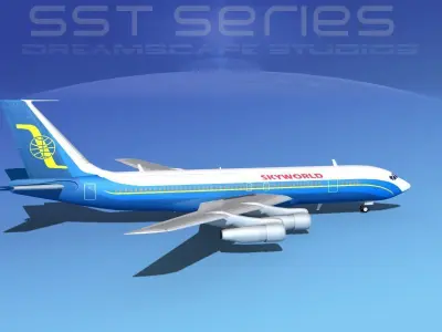 Boeing 707-320 SS Skyworld 3D model