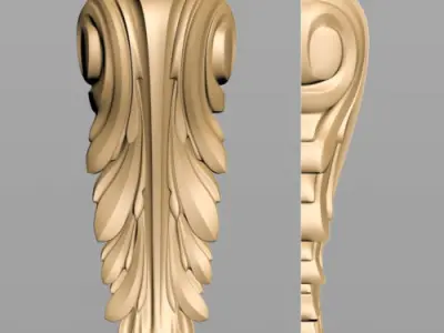 Carved Decor 3D model