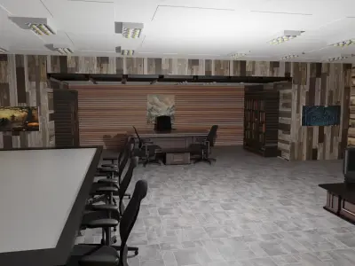 Boss Office Low-poly 3D model