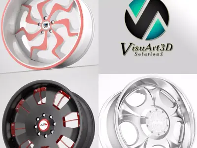 Antera Ace Asanti rims 3D model