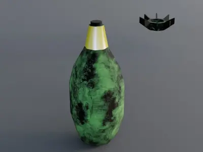 Air Bomb Game ready Low Poly 3d Model Low-poly 3D model