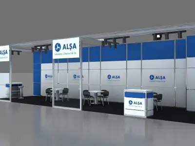 Exhibition Stand - ST0069 3D model