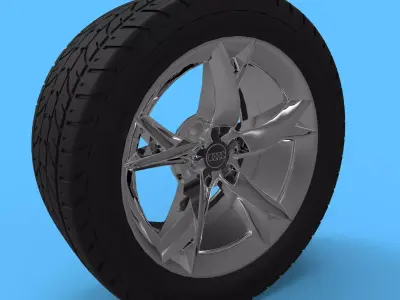 Audi A5 wheel 3D model