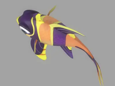 Cartoon Fish 18 Low-poly 3D model