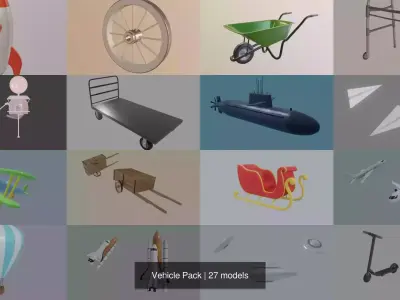 Vehicle Pack 3D Model Collection