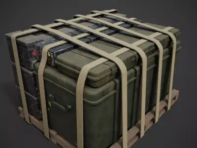 loot box supply Low-poly 3D model