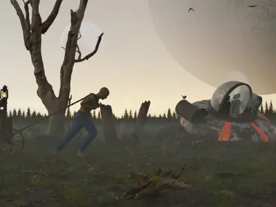 Rick and Morty spaceship 3D model