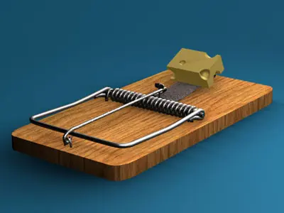 Mousetrap mouse trap 3D model