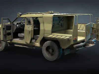 Novator Ukrainian Armored Vehicle Low-poly 3D model