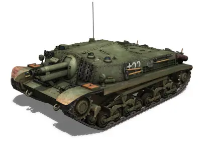 43M Zrinyi II - Hungarian Assault Gun - 3rd Battery 33 3D model