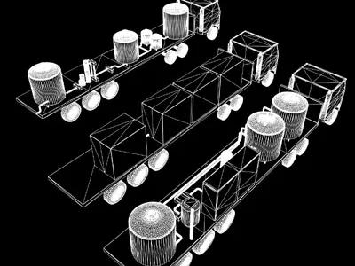 Mobile Chemical Lab Iraq 3D model