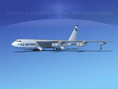 Boeing B-52C Stratofortress V03 3D model