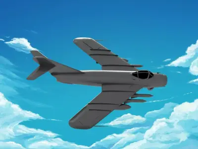 Mikoyan-Gurevich MiG-17 3D model