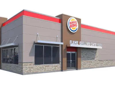 Retail-037 Burger King-002 3D model