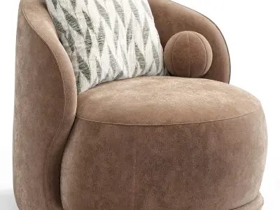 Teddy Accent Armchair By Wilko Free low-poly 3D model