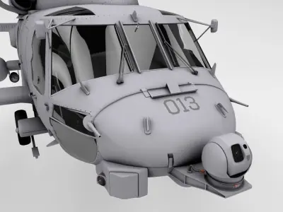 MH-60R Danish Seahawk Navy Helicopter 3D model