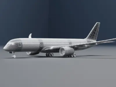 Airbus A350-900 XWB Finnair 3D model