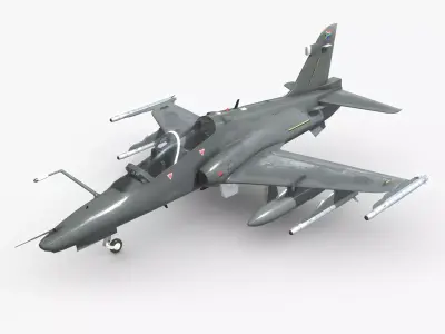 BAE Hawk Mk 120 South African Airforce Low-poly 3D model