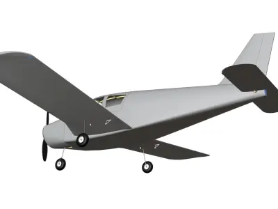 Piper PA-28 Cherokee RC plane 3D model 3D model