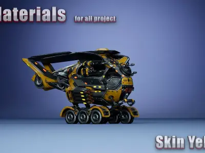 Sci-Fi Drone 01 Low-poly 3D model