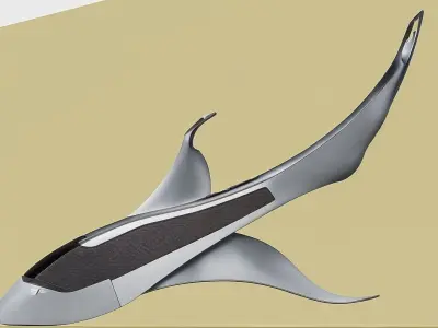 modern epic aircraft jet Low-poly 3D model