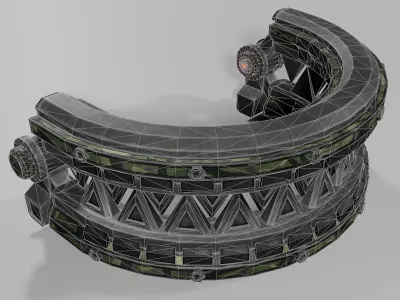 Sci-fi trap Low-poly 3D model